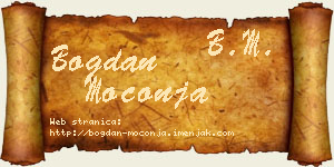 Bogdan Moconja vizit kartica